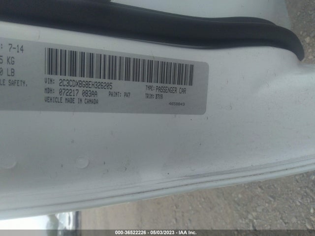Dodge Charger Se 2014 2C3CDXBG8EH326205 Image 9