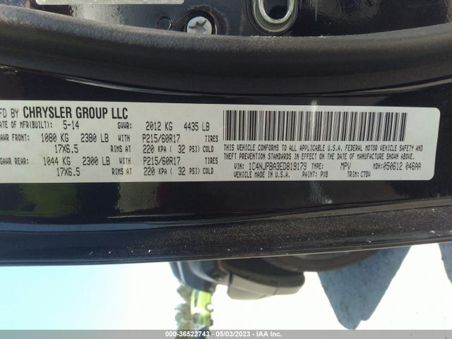 1C4NJPBA3ED819179 Jeep Patriot Altitude
