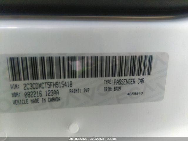 2C3CDXCT5FH915418 Dodge Charger Rt