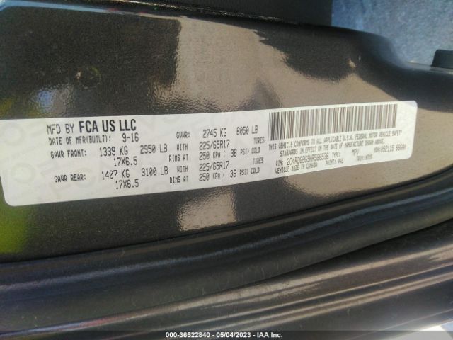 2C4RDGBG9HR586536 Dodge Grand Caravan Se Plus