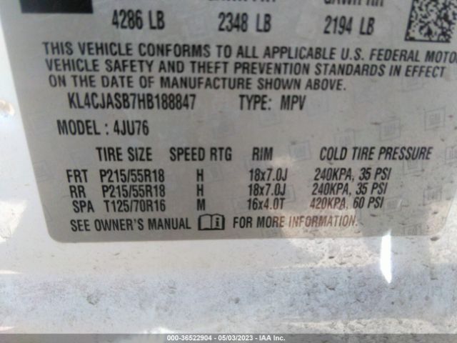 KL4CJASB7HB188847 Buick Encore Preferred
