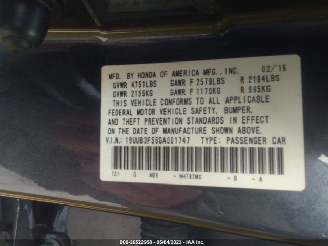 Acura Tlx V6 Tech 2016 19UUB3F55GA001747 Image 11