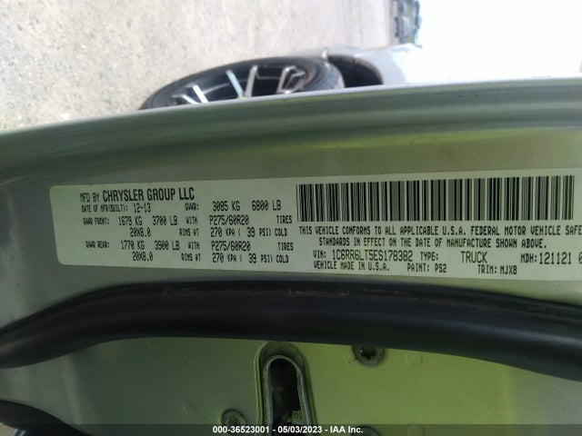 RAM 1500 Lone Star 2014 1C6RR6LT5ES178382 Image 11
