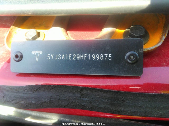 2017 TESLA MODEL S 100D/90D/75D/60D/P100D VIN: 5YJSA1E29HF199875