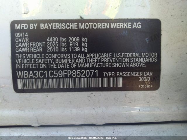 WBA3C1C59FP852071 BMW 3 Series 328i