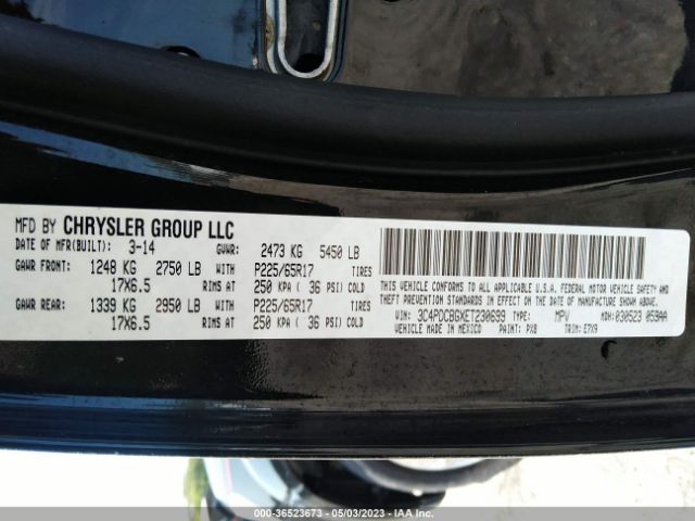 3C4PDCBGXET230699 Dodge Journey Sxt
