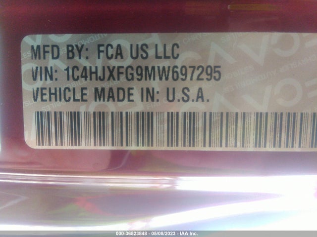 1C4HJXFG9MW697295 Jeep Wrangler Unlimited Rubicon