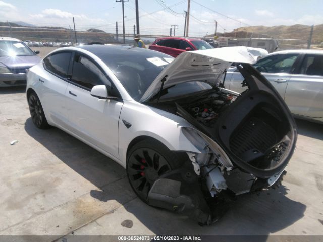 Продажа на аукционе авто 2022 Tesla Model 3 Performance, vin: 5YJ3E1EC7NF208666, номер лота: 36524073