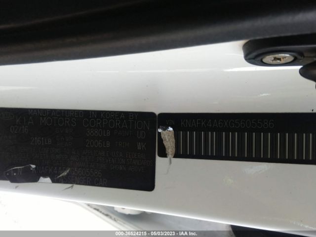 KNAFK4A6XG5605586 KIA FORTE LX