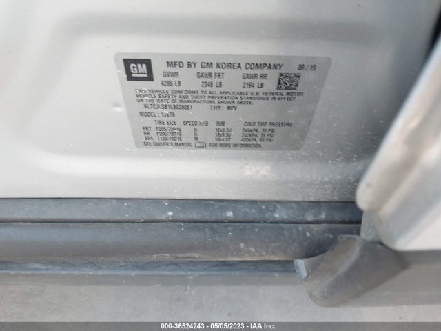 Chevrolet Trax Lt 2020 KL7CJLSB1LB028051 Image 9