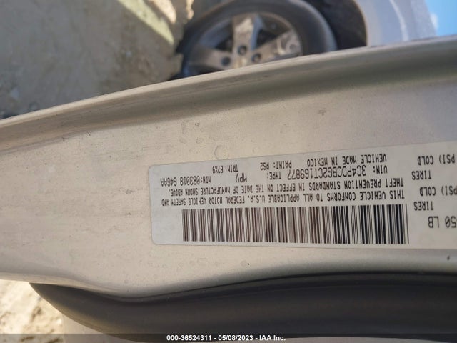 2012 DODGE JOURNEY SXT VIN: 3C4PDCBG2CT169877