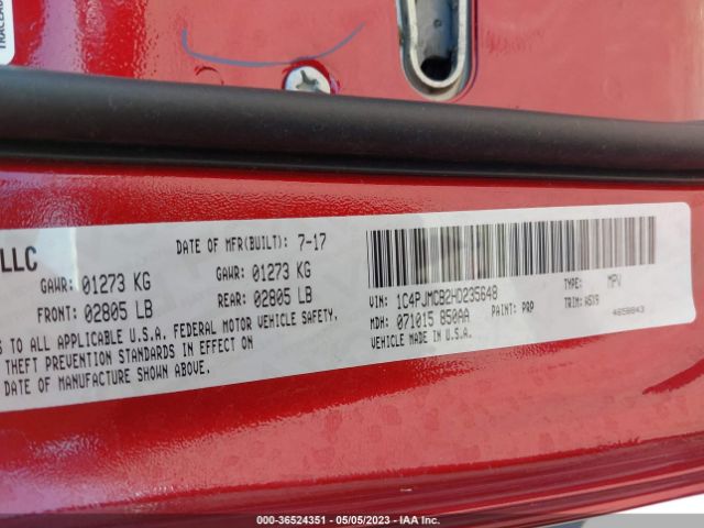 1C4PJMCB2HD235648 Jeep Cherokee Latitude