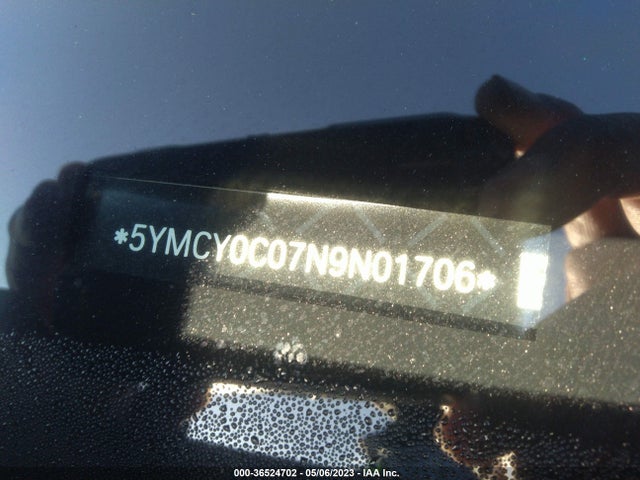 2022 BMW X6, VIN: 5YMCY0C07N9N01706