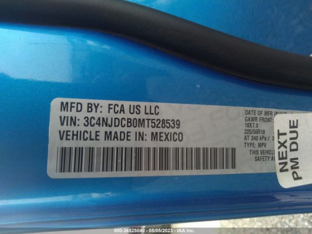 3C4NJDCB0MT528539 Jeep Compass Limited