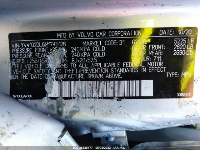 YV4102DL6M1745126 Volvo Xc60 T5 Inscription