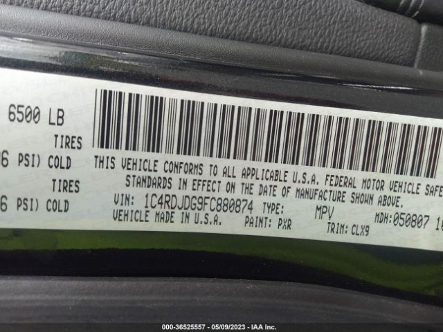 1C4RDJDG9FC880874 Dodge DURANGO LIMITED