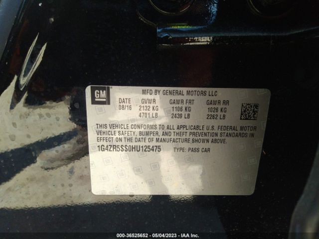 1G4ZR5SS0HU125475 Buick Lacrosse Premium