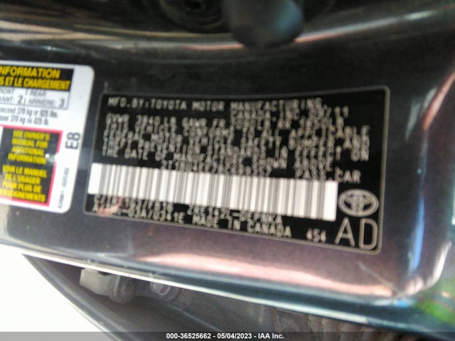 2011 TOYOTA COROLLA LE VIN: 2T1BU4EE7BC689357