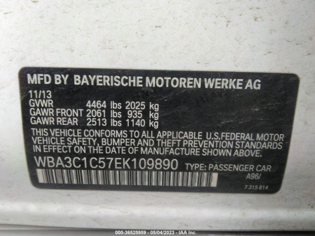 WBA3C1C57EK109890 BMW 3 Series 328i