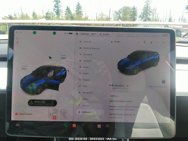 5YJYGDEEXLF059377 Tesla Model Y