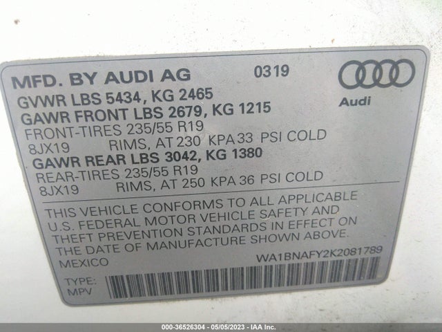 Audi Q5 Premium Plus 2019 WA1BNAFY2K2081789 Image 11