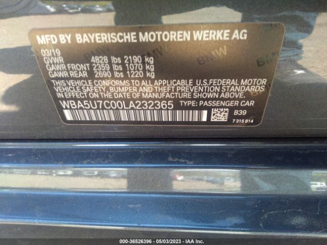 WBA5U7C00LA232365 BMW 3 Series M340i