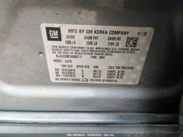 KL4CJCSM1KB806717 Buick Encore Essence