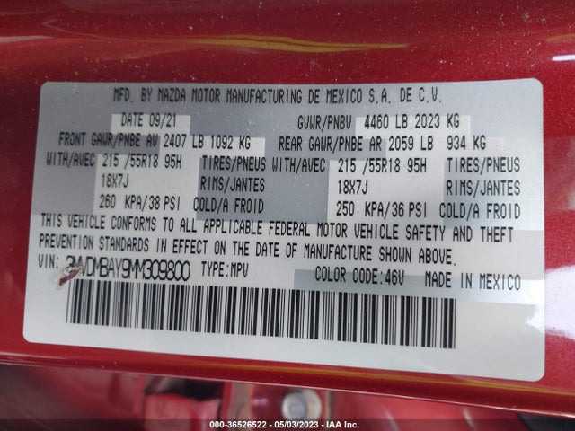 Mazda Cx-30 Turbo 2021 3MVDMBAY9MM309800 Image 10