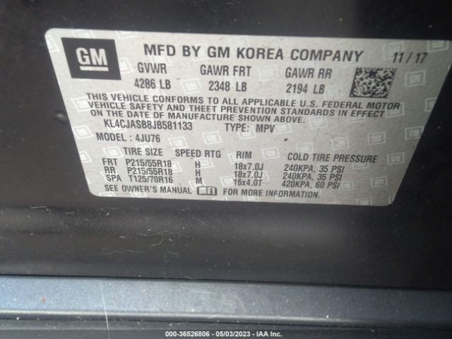 KL4CJASB8JB581133 Buick Encore Preferred