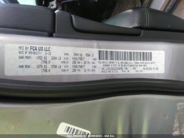 1C4RJEAG2GC360781 Jeep Grand Cherokee Laredo