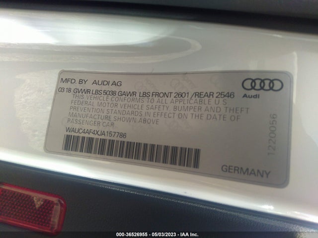 WAUC4AF4XJA157786 Audi S4 Prestige