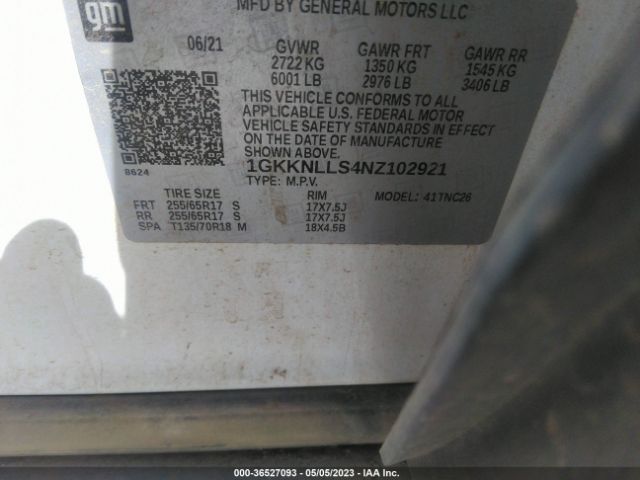 1GKKNLLS4NZ102921 GMC Acadia At4