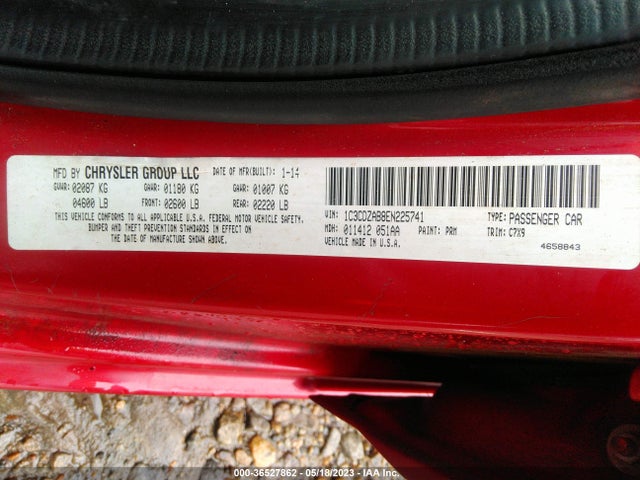 Dodge AVENGER SE 2014 1C3CDZAB8EN225741 Image 9