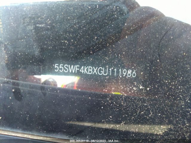 55SWF4KBXGU111986 Mercedes-Benz C-class C 300