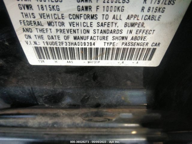 19UDE2F33HA009394 Acura ILX