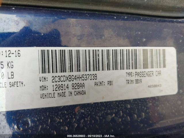 2C3CDXBG4HH537339 Dodge Charger Se