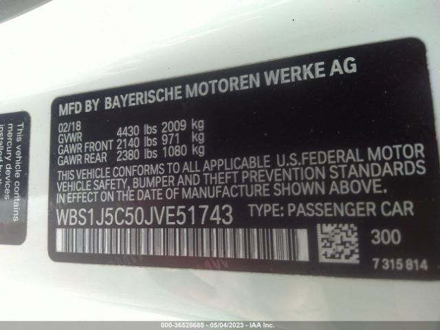 WBS1J5C50JVE51743 BMW M2