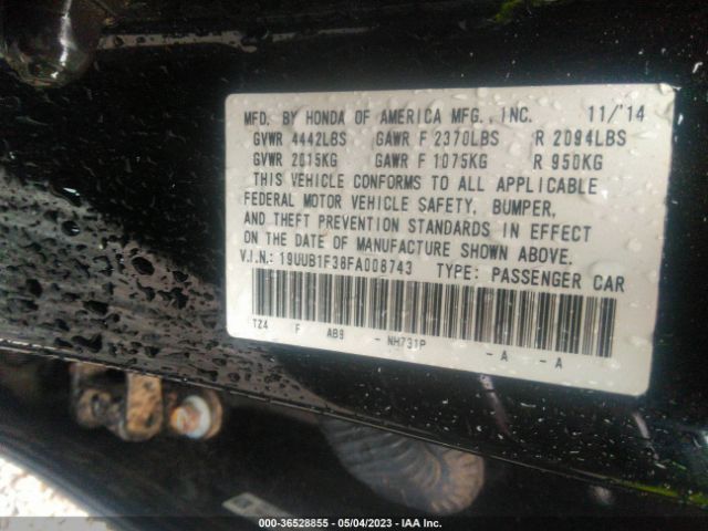 19UUB1F38FA008743 Acura TLX