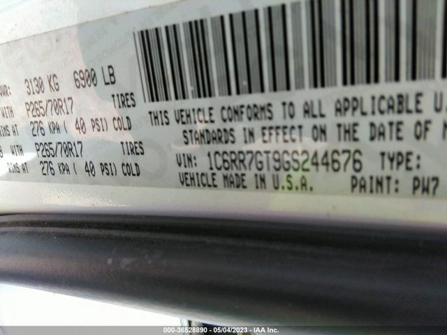 RAM 1500 Slt 2016 1C6RR7GT9GS244676 Image 10