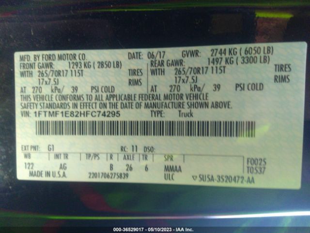 1FTMF1E82HFC74295 Ford F-150 Xl/xlt