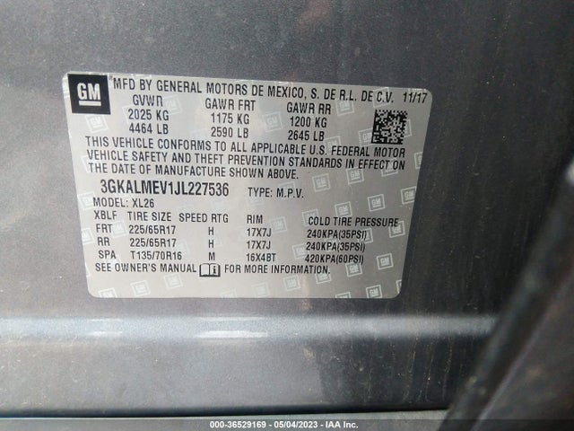 GMC Terrain Sle 2018 3GKALMEV1JL227536 Image 9