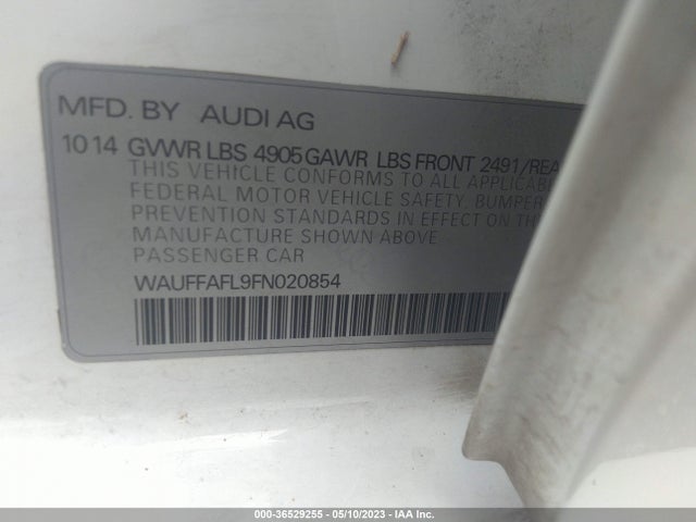 WAUFFAFL9FN020854 Audi A4 Premium Plus