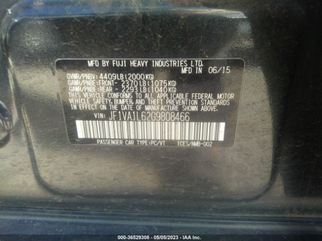 JF1VA1L62G9808466 Subaru Wrx Limited