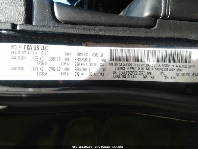 1C4RJFBG9FC919567 Jeep Grand Cherokee Limited