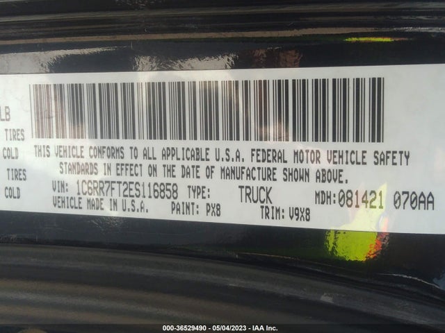 1C6RR7FT2ES116858 RAM 1500 Express
