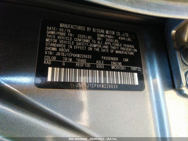 JN1BJ1CP6KW226633 Nissan Rogue Sport S