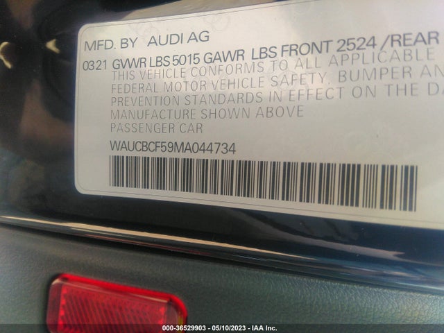 WAUCBCF59MA044734 Audi A5 Sportback Premium Plus