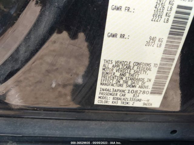 1N4AL3APXHC108280 Nissan Altima 2.5 Sr