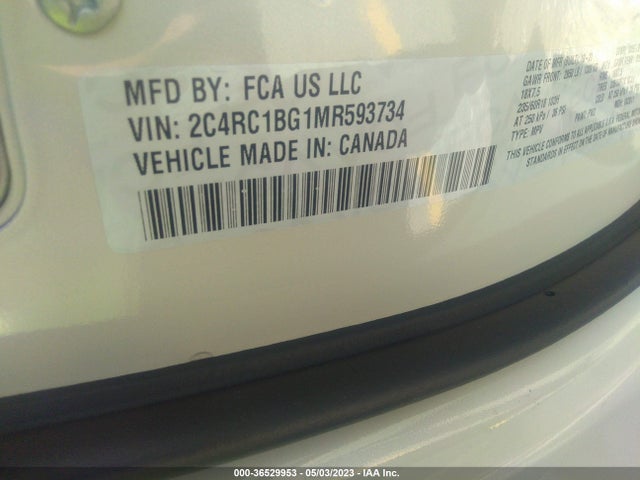 2C4RC1BG1MR593734 Chrysler Pacifica Touring L