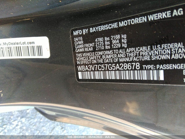 BMW 4 Series 428i 2016 WBA3V7C57G5A28678 Image 9